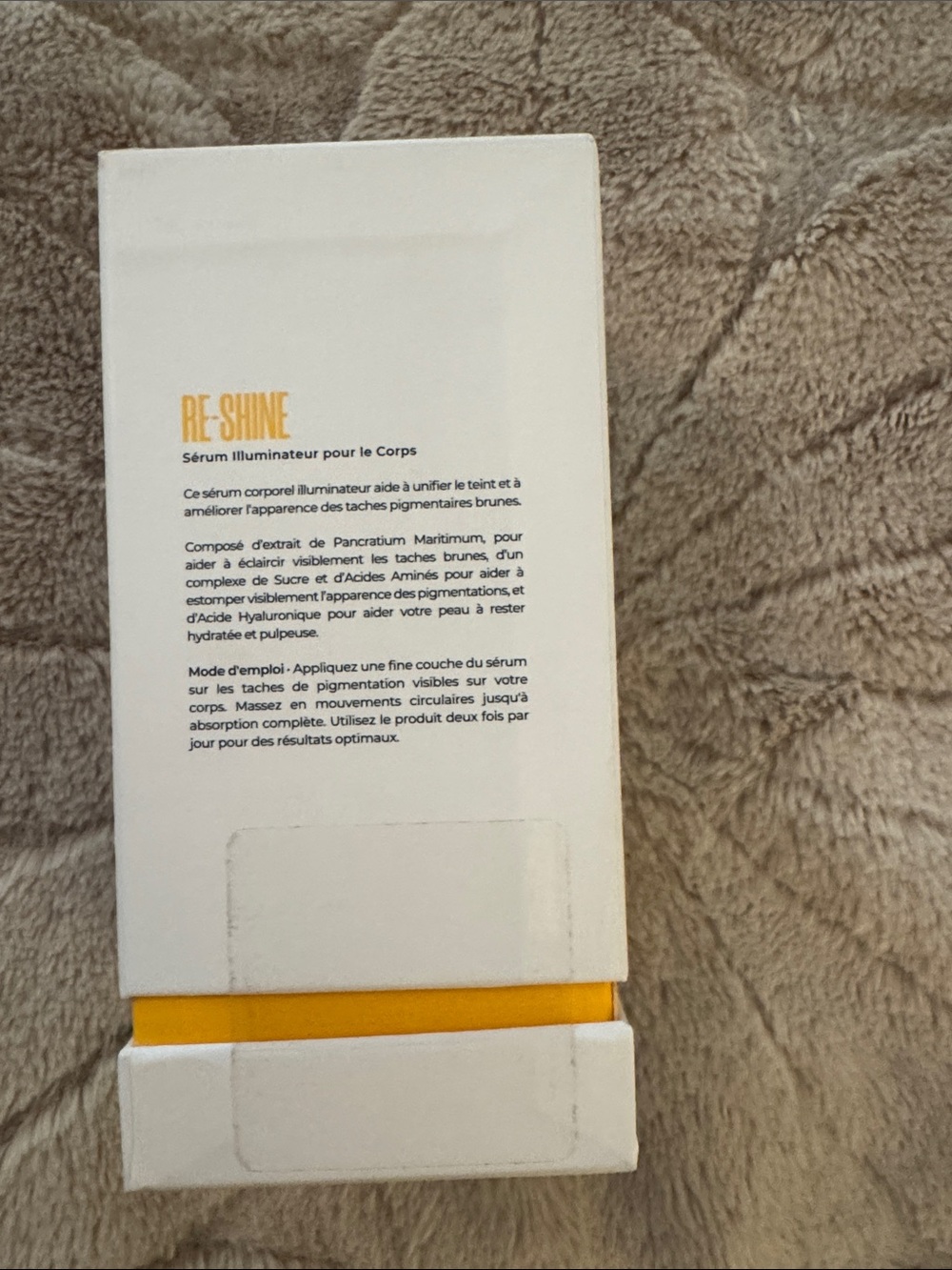 MAËLYS RE-SHINE Illuminating Body Serum - White & Yellow Packaging - Picture 3 of 4